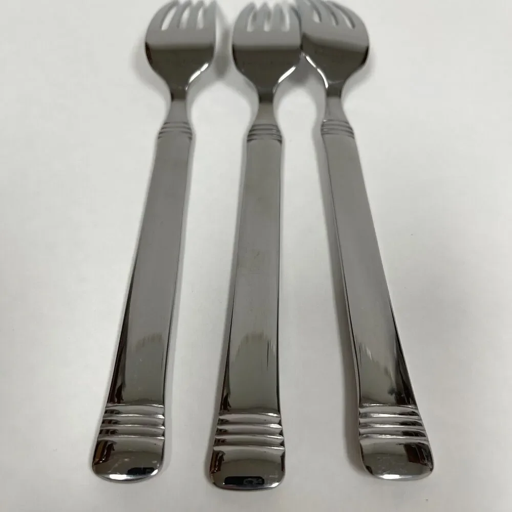 Fitz and Floyd Everyday Bistro‎ Vietnam Silver Forks Lot of 3